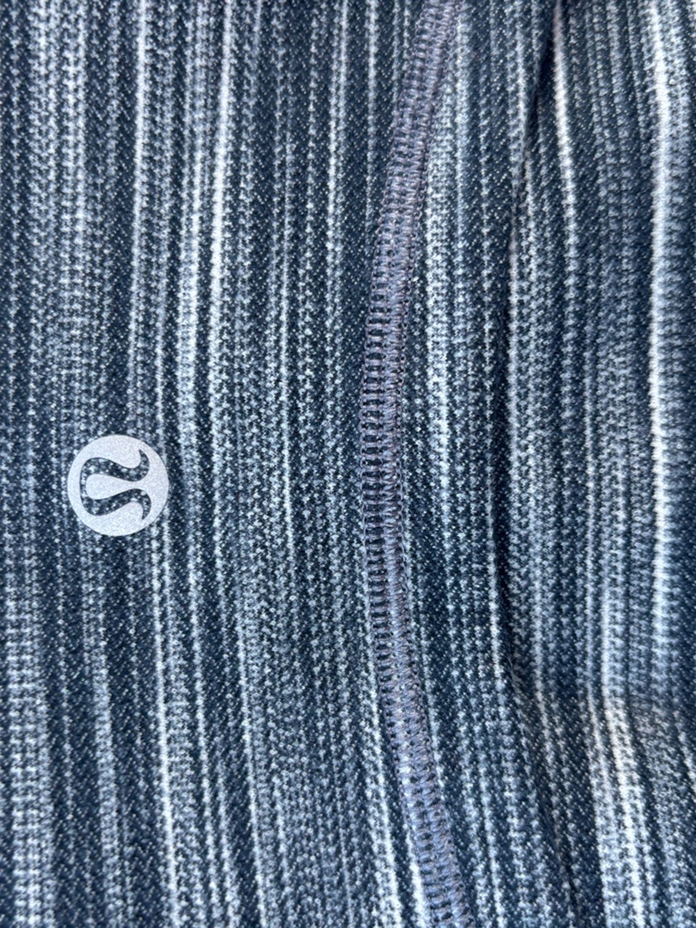 lululemon athletica Men’s Blue Striped Crewneck Sweater